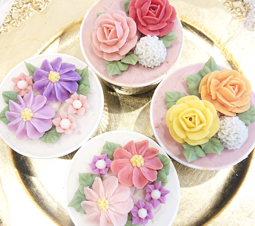 あんフラワーカップケーキ 4個セット